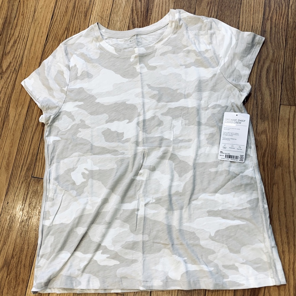 Athleta Organic Daily Camo Tee